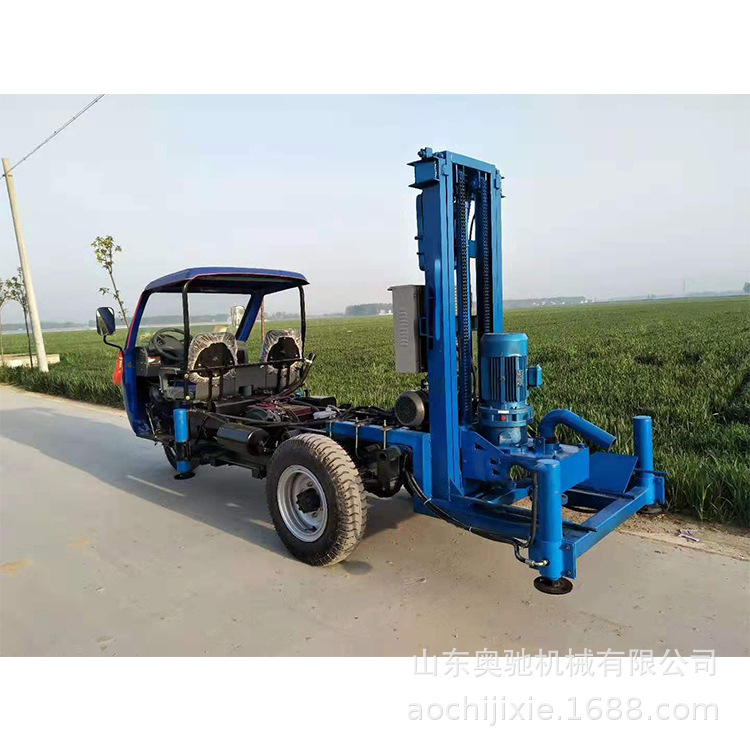 供应水井钻机 全自动车载式柴油液压钻井机 民用工程打井机厂家
