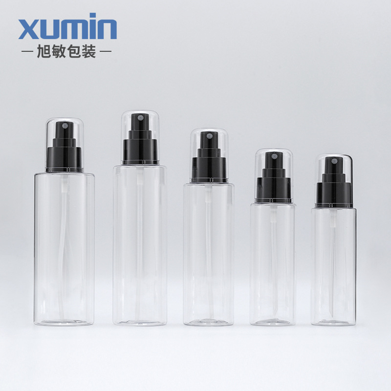 100ml150ml200ml250ml hombro plano transparente botella de spray cosmético embalaje de tóner cosmético
