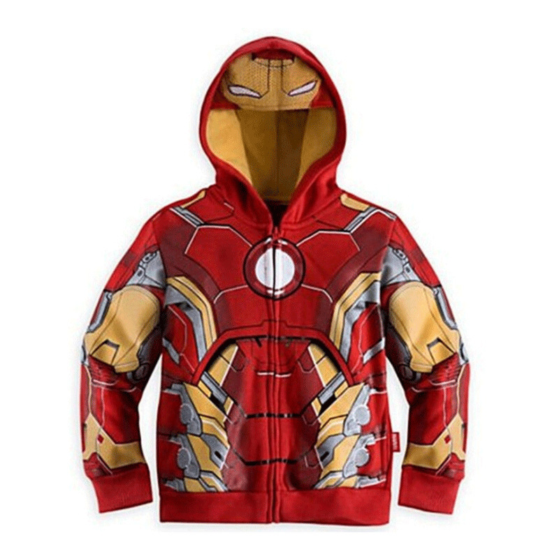 2023 transfronterizo de comercio exterior de los niños Spider-Man suéter chaqueta de dibujos animados de La Liga de Leyendas cremallera Sudadera con capucha