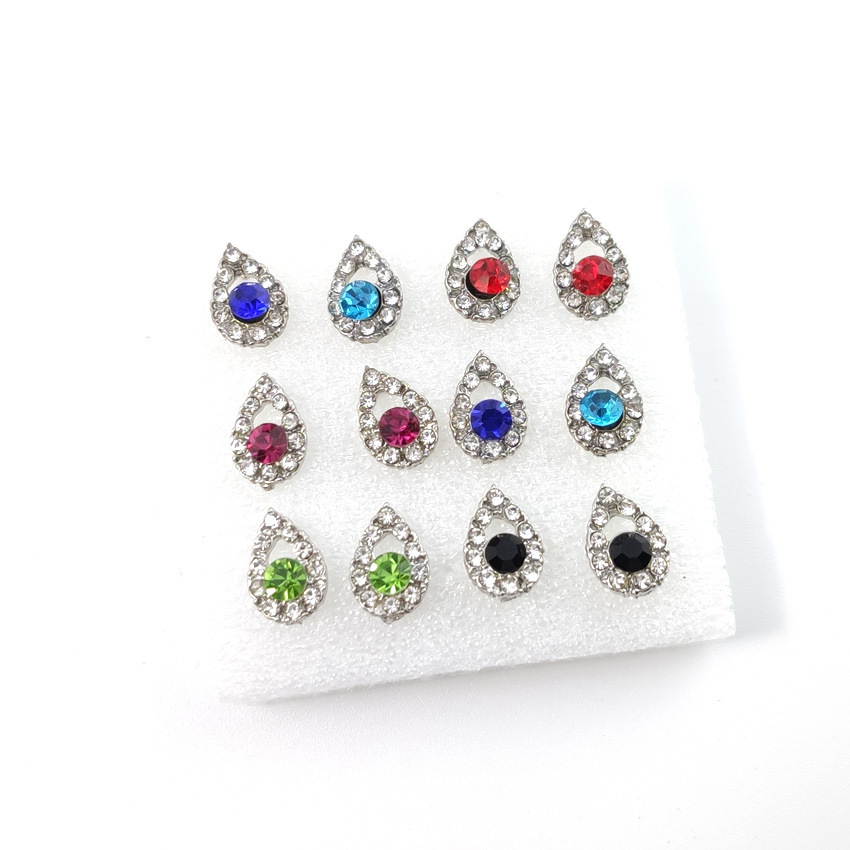 fashionable geometric retro earrings drop-shaped