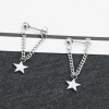 Pendant stainless steel, earrings, 2023, Japanese and Korean, simple and elegant design, wholesale