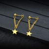 Pendant stainless steel, earrings, 2023, Japanese and Korean, simple and elegant design, wholesale