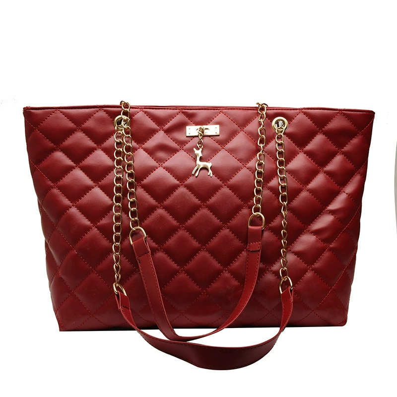 One-shoulder Bag, Quilted Shoulder Tote, Capacious with Chain Strap, 2023 Style