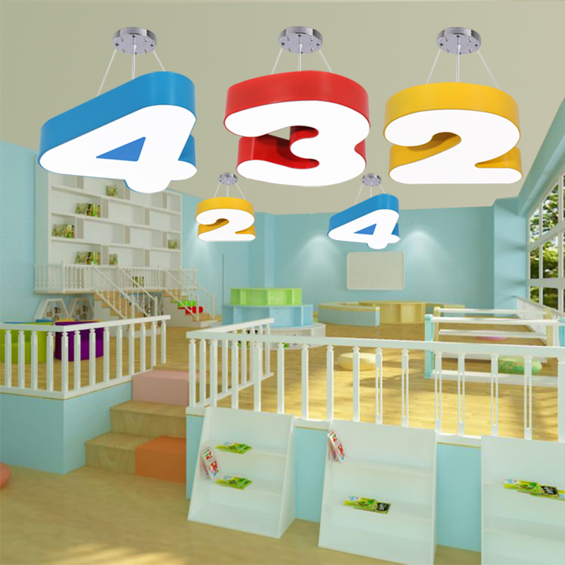 Digital Chandelier Letter Lamp Led Amusement Park Children's Clothing Store Lighting Fixtures Ceiling Lamp Cartoon Children's Room Whole House Digital Chandelier Letter Lamp Led Amusement Park Children's Clothing Store Lighting Fixtures Ceiling Lamp Cartoon Children's Room Whole House