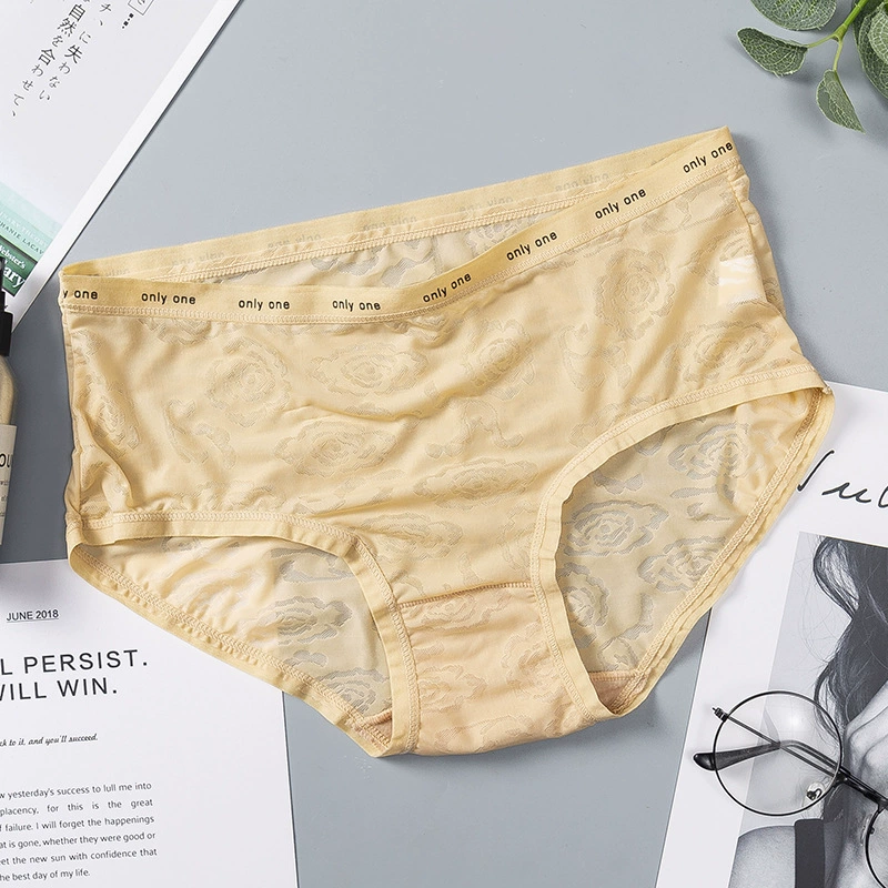 Плавки из шелка Silk sexy comfortable pants, хлопковое нижнее белье, брюки, средняя талия