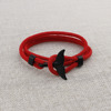New Milan Line Ocean Series Anchor Style Whale Whale Bracelet Bennis Nian Couple Red Hand Rope
