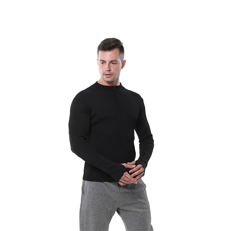 新款防火服  阻燃芳纶防火隔热耐高温500度黑色针织拉链衫 消防服