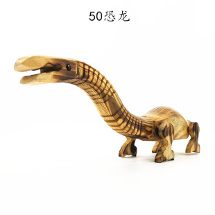 Tourist Scenic Area wooden 50cm dinosaur simulation small animal model gift box Children's Educational Toys Crafts