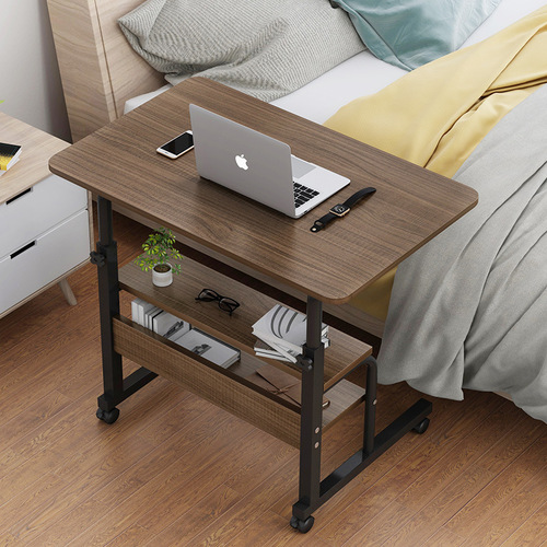 Bedside lift table, lazy table, simple laptop table, bed home simple modern movable lift table