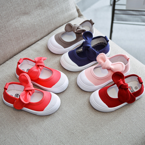 children's cloth espadrilles with bow