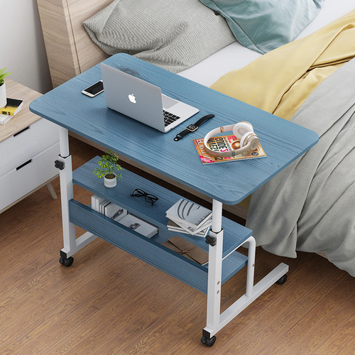 Bedside lift table, lazy table, simple laptop table, bed home simple modern movable lift table