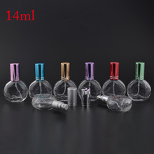 10ml 12ml玻璃瓶 扁圆走珠瓶 喷雾香水瓶 精油分装瓶化妆品包装