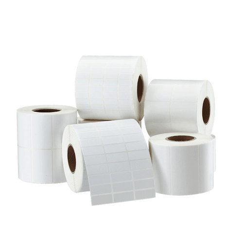 Large quantity of coated paper 100X100 blank label paper roll self-adhesive printing paper label sticker wholesale