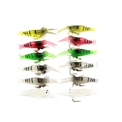 Lure bait simulated shrimp, soft bait shrimp 4cm1g, two specifications, flavored and fishy, ​​fishing supplies with strong fish luring properties