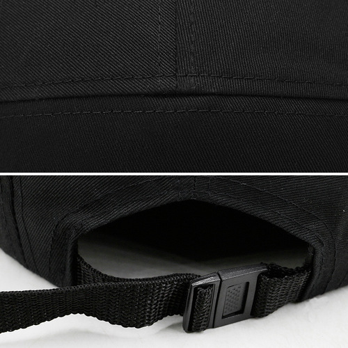 Solid color ins short brim hat men's cotton soft top baseball cap flat brim five-piece hat hip-hop street dance hat men's melon skin hat