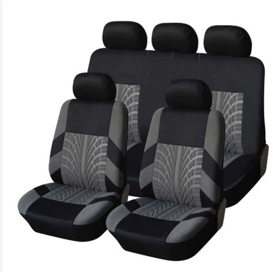 Universal seat cover, Russia Tire Pattern Press Universal - gray-4-piece-set-front-row-with-two-seats