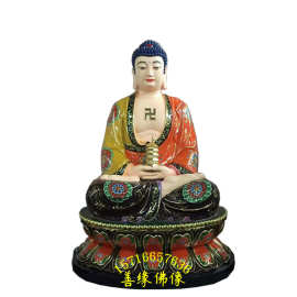 药师如来 琉璃光佛像图片东方三圣树脂塑像河南佛像厂直销