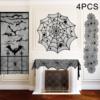 Halloween suit ghost festival lace spider web fireplace label furnace tissue round tablecloth table flag curtain lampshade combination