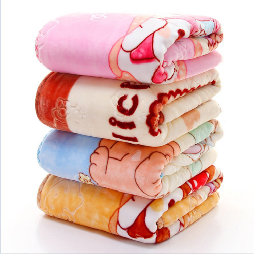 Factory direct sales double layer embossed cartoon children's blanket children's blanket infant gift blanket nap blanket knee blanket cloud blanket