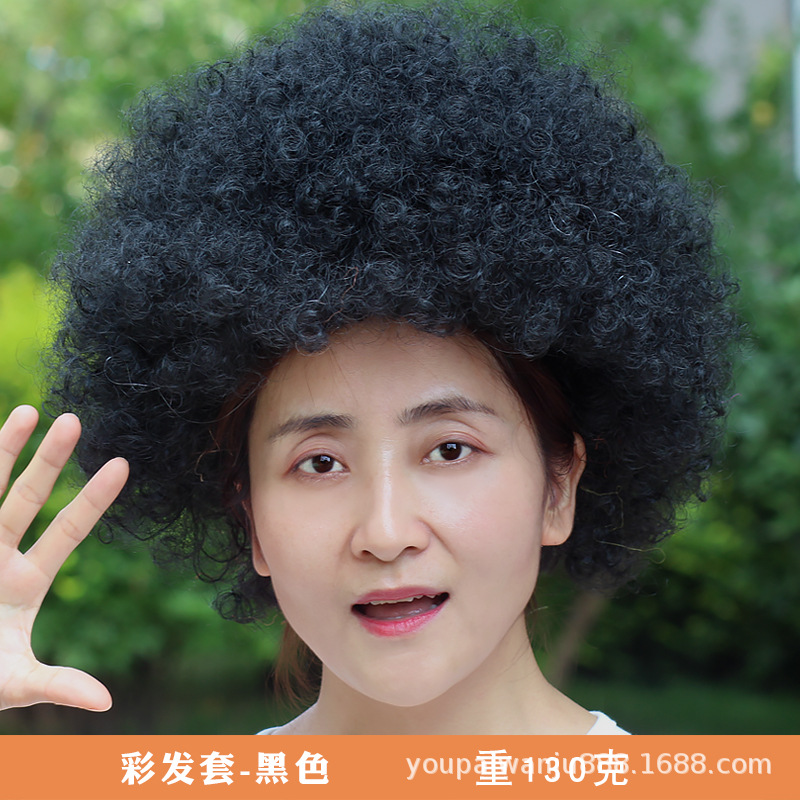 Красочный черный волос