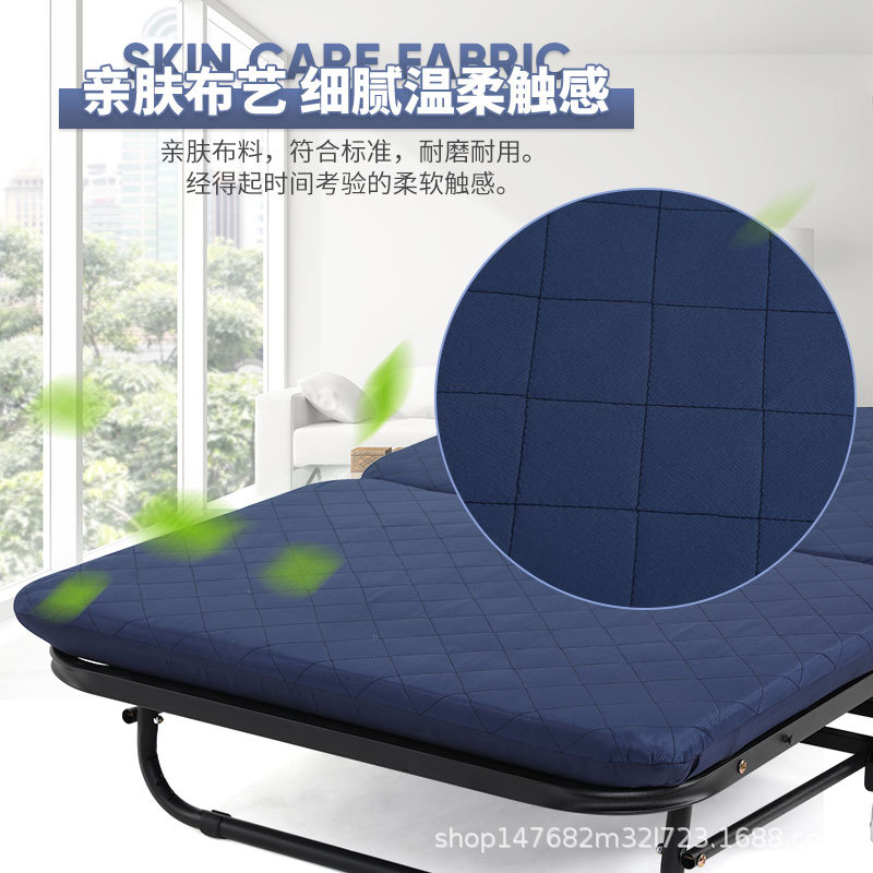 Fábrica al por mayor de la Oficina cama plegable cama individual cama doble hogar almuerzo descanso cama de madera cama militar tres cama plegable