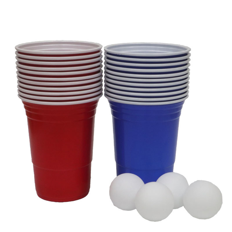 Los fabricantes venden 450mL vasos de plástico desechables rojos beerpong juegos de cajas redcups tazas de fiesta