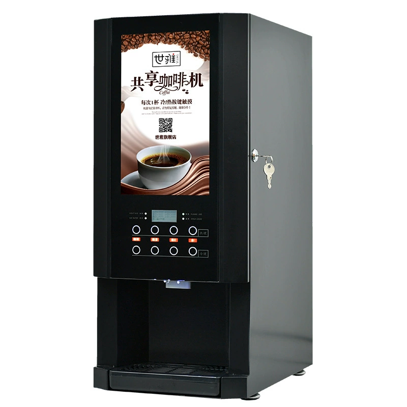 Automatic hot and cold universal coffee machine for commercial use, fully automatic