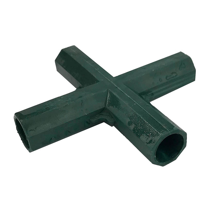 Conector de la hebilla de la siembra de hortalizas y flores de efecto invernadero tubo redondo de ratán escalada de plástico recubierto tubo de acero accesorios de jardinería image 28