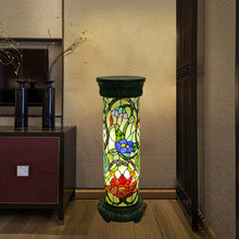 欧式复古客厅卧室罗马柱灯电话台 创意酒店大堂客房装饰落地灯