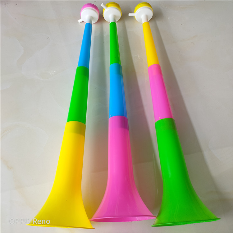 Three Sections Plastic Horn Plastic Telescopic Three Sections Horn Kidsren's Toys Wholesale