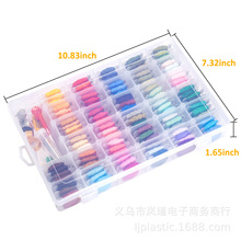 针线盒ABS塑料100色十字绣线收纳塑料盒针线收纳工具厂家直供