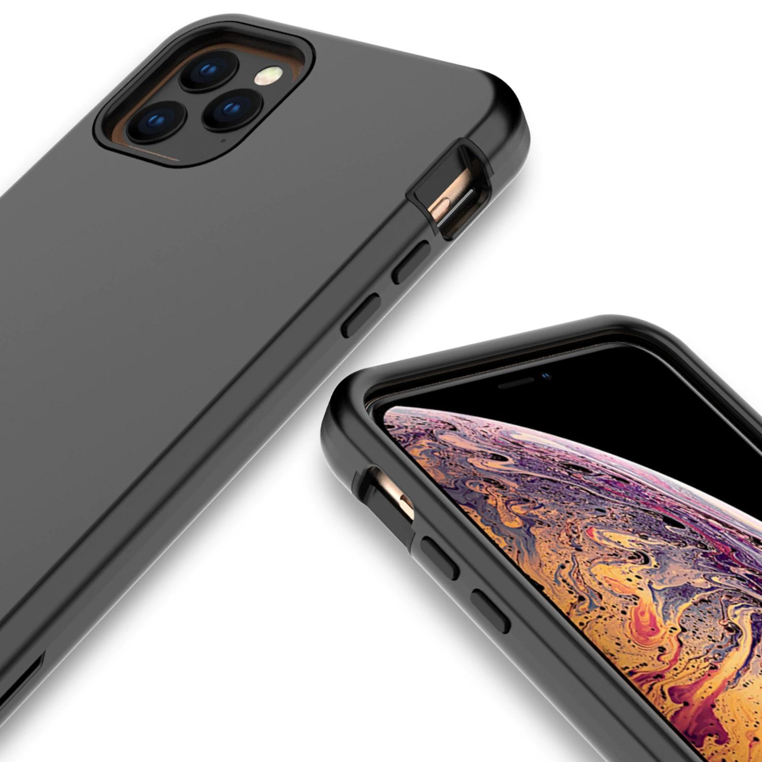 Apple, совместимый iphone11 pro, чехол для телефона, три в одном, защита от падения, прямые поставки из завода