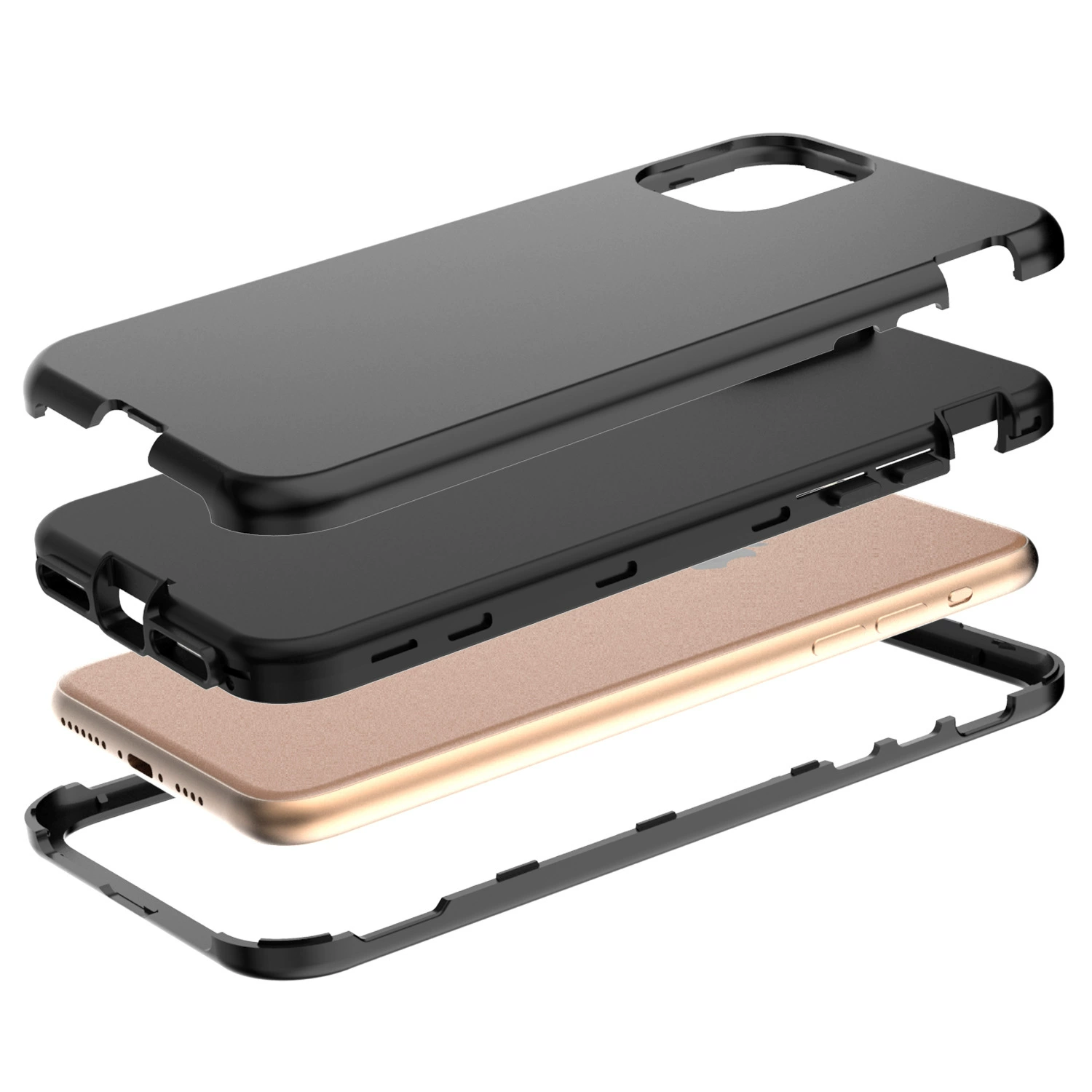 Apple, совместимый iphone11 pro, чехол для телефона, три в одном, защита от падения, прямые поставки из завода