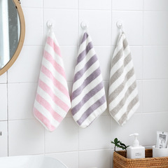 Square towel coral velvet cationic 30*30 hangable square towel for washing face and wiping hands kitchen absorbent printed towel wholesale