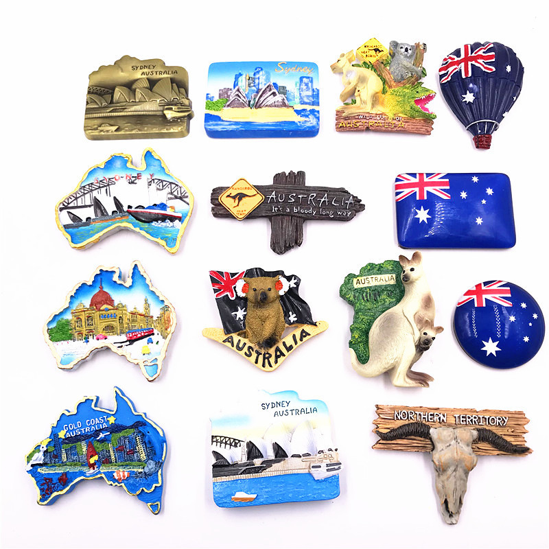 Australia Sydney Melbourne logo refrigerator magnet resin magnetic creative tourism souvenir foreign trade 3D stereo Australia Sydney Melbourne logo refrigerator magnet resin magnetic creative tourism souvenir foreign trade 3D stereo