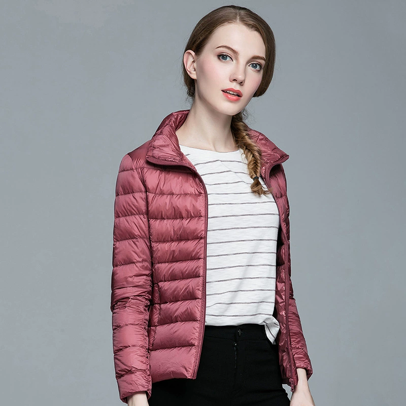 Легкий и тонкий укороченный пуховик, оптовая продажа, slim fit, плюс размер