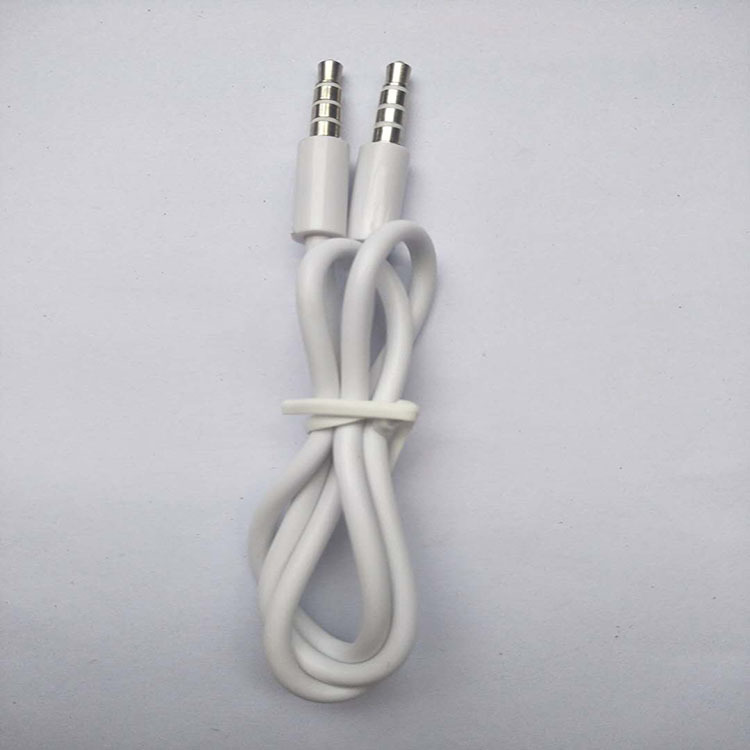 公对公音频线  AUX车载音频连接线3.5mm音响手机对录线4环音频线