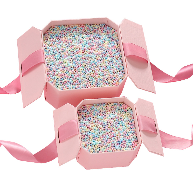 Internet celebrity style meteor gift box filling macaron DIY colorful foam ball slime particles wholesale 1kg
