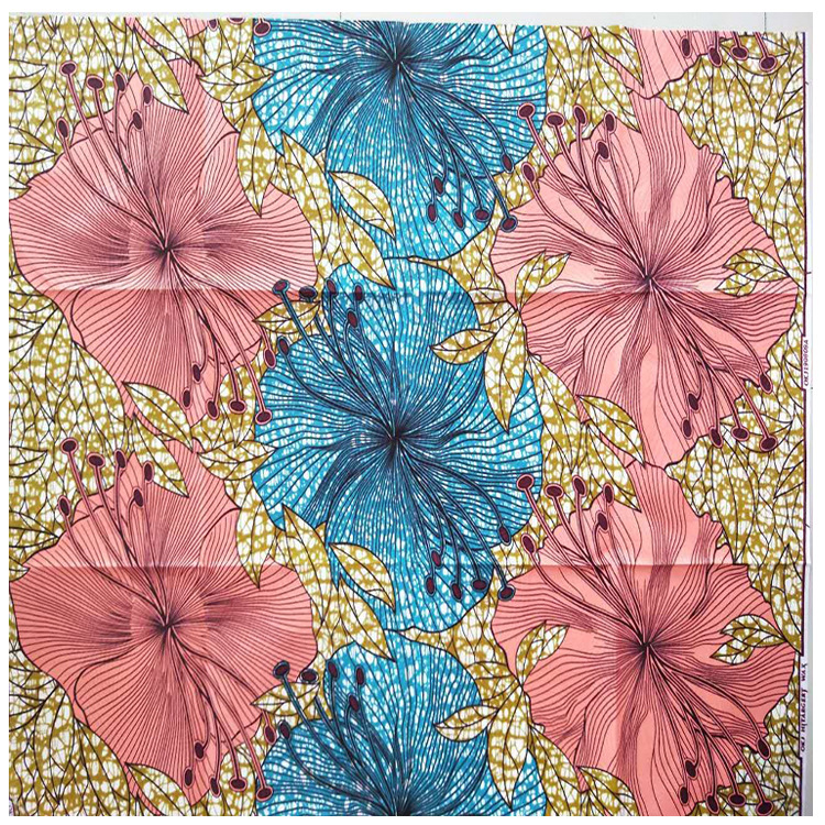 厂家直销正品蜡染布出口非洲等外国地区畅销花型厂家自贡坯布