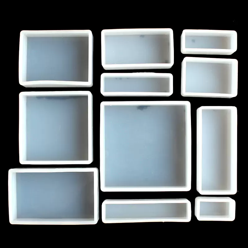 diy水晶滴胶正方长方体模具硅胶高镜面正方体手工制作饰品摆件