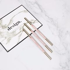 New makeup tool wooden rotating double-headed eyebrow pencil, easy to color and not easy to take off, student style eyebrow pencil wholesale