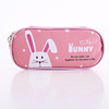 Cute cartoon capacious polyurethane pencil case for elementary school students, South Korea