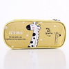 Cute cartoon capacious polyurethane pencil case for elementary school students, South Korea