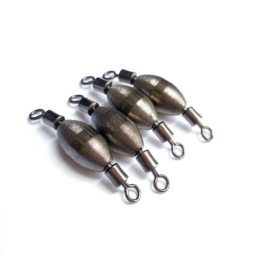 Copper sinker swivel weight ring eight-character double-eared copper hammer swivel lead sinker fishing gear eight-character lead wholesale