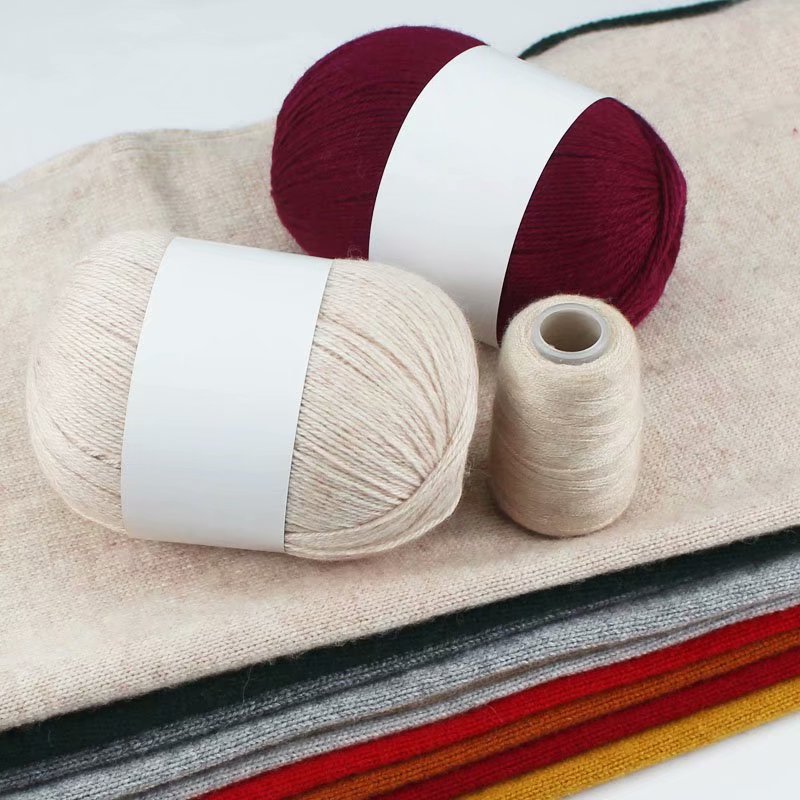 Hilo de Cachemira tejido a mano al por mayor bebé anti-pilling conejo lana medio grueso lana DIY lana tejida bufanda suéter