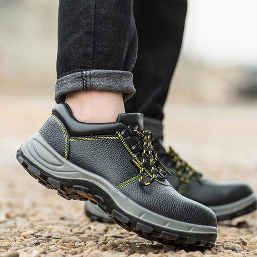 Labor protection shoes for men in summer, breathable, deodorant, steel toe caps, anti-smash and puncture-proof, women's sandals, construction site lightweight safety work shoes