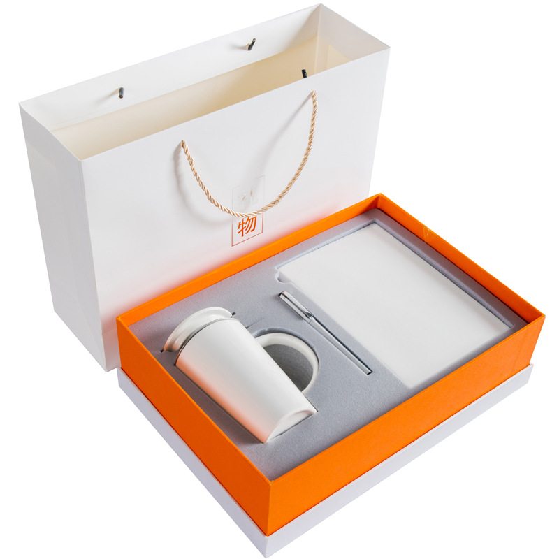 Festival del Medio Otoño Día del Maestro Set de regalos Taza de cerámica Taza de agua Taza de agua con filtro Bolsa de regalo LOGO