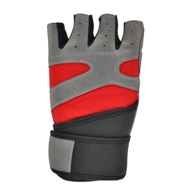 掌心减震防滑加长护腕透气方便脱卸健身锻炼举铁器械运动手套