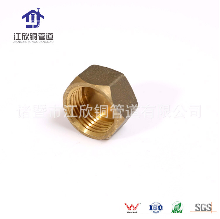 Tapa hexagonal de latón tapón de alambre interno tapa de mamparo tapa de tubo de alambre interno certificación WATERMARK estándar australiano