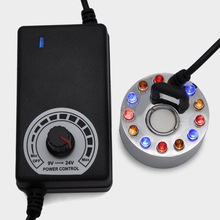 雾量可调石磨盘摆件流水造雾阳台假山造景24v1.5A小型雾化器